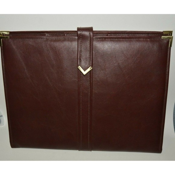 High End Large Omega Designs Brown Leather Sales Display Attaché Case Holder OR - Picture 1 of 6